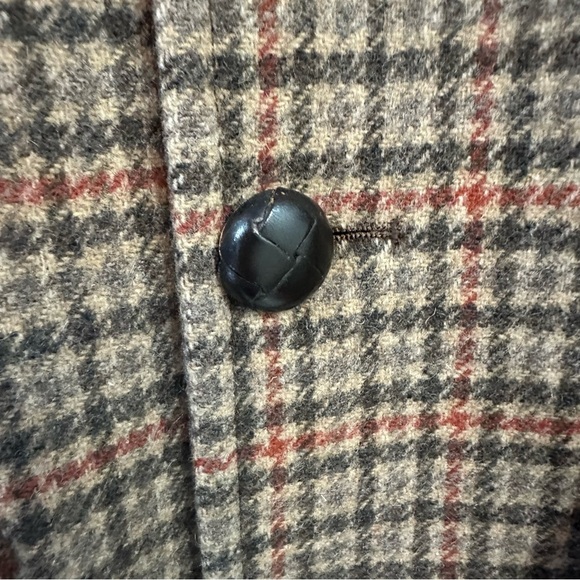 Vintage Pendleton men’s wool overcoat houndstooth plaid size 40 - Picture 10 of 17